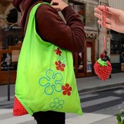 Resim 3'lü Yeniden Kullanılabilir Çilek & Hayvan Karikatür Katlanabilir Alışveriş Çantaları - Dayanıklı Polyester, Yıkanabilir, Taşınabilir Tote Çantalar, Perakende & Depolama için Canlı Yeşil Çiçek Desenli, Yeniden Kullanılabilir Alışveriş Çantaları 