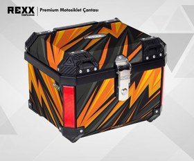 Resim REXX TOPCASE PREMIUM - GÜÇLENDİRİLMİŞ ABS MOTOSİKLET ÇANTASI | UNIVERSAL - 45 Litre / No:8 