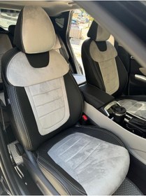 Resim Hyundai Tucson 2021 2024 Arası Arka Sırt 2-1 .arka Sırt Kolçaklı Model Uyumlu Oto Koltuk Kılıfı 