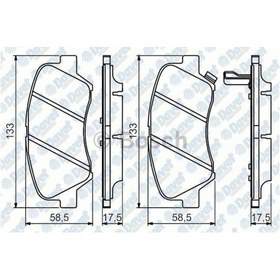 Resim Fren Balatası On E.no:0986tb3160 Wva 25348 - 25349 - 25350 Accent Blue 1.4 1.6 C 
