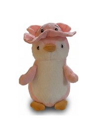 Resim Şapkalı Peluş Penguen 30 Cm Pembe Çok Renkli 