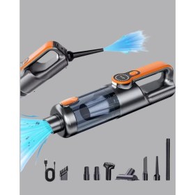 Resim Zero Land Muratech Kompakt Şarjlı El Süpürgesi Kuru ve Sıvı Temizlik 5 Atlı 