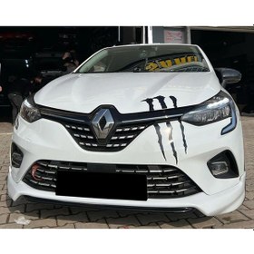 Resim Renault Clio 5 Ön Ek Karlık Abs Plastik Mat Siyah 2019 2020 2021 2022 2023 Karlık+bodykit+ek 