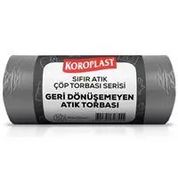 Resim Koroplast Geri Dönüşemeyen Atık Torbası 80 x 110 cm Gri - 10 Adet 