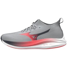 Resim Mizuno Neo Zen Erkek Koşu Ayakkabısı Gri / Kırmızı Çok Renkli 