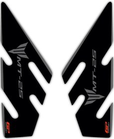 Resim GP Kompozit Yamaha MT-25 Universal Uyumlu Yan Pad Seti Siyah-Gri 