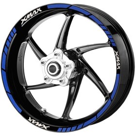 Resim Deeb Yamaha Xmax Jant Şeridi Mavi Beyaz Model X 