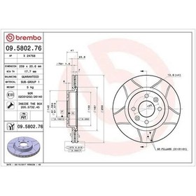 Resim Dacia Logan Fren Diski On 2005-2013 Brembo 09580276 2adettir 