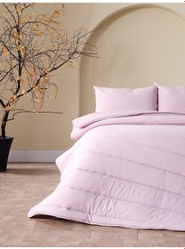 Resim Cloudy Çift Kişilik Yorgan Seti - Pudra 