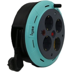 Resim Genel Markalar Makaralı Uzatma Kablosu 5m Kablolu - 1/16a. Dörtlü Grup - Termal Sigortalı 