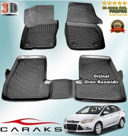 Resim Focus 3 3D Paspas Havuzlu Sedan 2011-2018 Arası Siyah N11.20202 