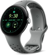 Resim Google Pixel Watch 3 (45 mm) – Android akıllı saat, kalp hızı izleme, Fitbit gelişmiş koşu, fitness Insights, 24 saat pil – Mat Hazel alüminyum kılıf – Hazel Band – Wi-Fi 