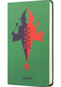 Resim Mabbels Harry Potter Sert Kapak Mini Not Defteri Weasley Yeşil 80 Yaprak Çizgisiz 9x14cm Dft-388241 