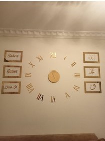 Resim Salon Saat Seti Altın & Gümüş Çok Şık Göz Alıcı Gold - Gümüş 