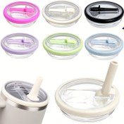 Resim 1 adet 40oz Büyük Kapasiteli Tüller Kapak ile Tek Kullanımlık Çayır - Sızdırmaz, Tek Elle Çalışan Flit Kapak, Dayanıklı PPSU ve Silikon, Spor ve Outdoor Aktiviteleri için İdeal, Şükran Günü ve Noel Hediyeleri için Mükemmel 
