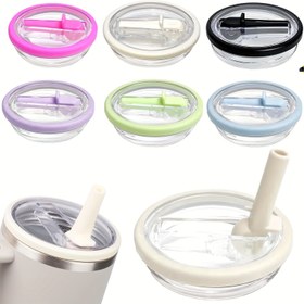 Resim 1 adet 40oz Büyük Kapasiteli Tüller Kapak ile Tek Kullanımlık Çayır - Sızdırmaz, Tek Elle Çalışan Flit Kapak, Dayanıklı PPSU ve Silikon, Spor ve Outdoor Aktiviteleri için İdeal, Şükran Günü ve Noel Hediyeleri için Mükemmel 