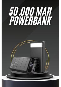 Resim 50.000 Mah Led Dijital Göstergeli Usb Çıkışı Powerbank Çoklu 