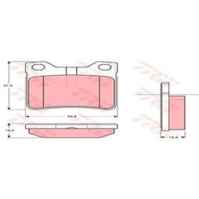 Resim TRW GDB1276 Fren Balatası Arka Fıssız 406 95- 605 89- 3.0 607 00- 