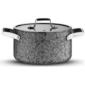 Resim Brioni Stone-h 20 Cm Çizilmez Yanmaz Yapışmaz Derin Tencere Sh-130 Gri 