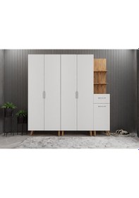 Resim Begonya Portmanto Vestiyer Çam Beyaz -200 cm 