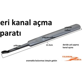 Resim Yıldırım Nalbur Deri Kanal Açma Aparatı Sıyırma Kesme Deri Yol Açma Bıçağı 