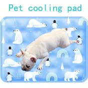Resim Köpekler ve Kediler İçin Kendi Kendini Soğutan Jel Pet Matı - Polar Ayı Tasarımı ile Toksik Olmayan Yeniden Kullanılabilir Yaz Soğutma Ped, İç/Dış Mekan Kullanımı İçin İdeal, Çoklu Boyutlar Mevcut, Pet Soğutma Matı|Oyunca Tasarım|Dayanıklı 