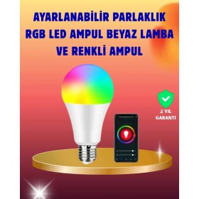 Resim Hsc Bilişim Enerji Verimli Akıllı LED Ampul, Uzaktan Kontrol Özellikli 