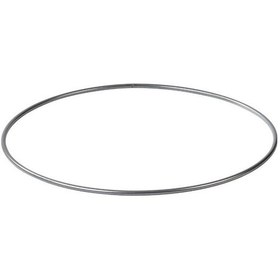 Resim Edora Home 12'li Metal Yuvarlak Supla, Gümüş Amerikan Servis, Halka Runner - Paslanmaz Gümüş 