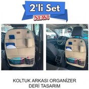Resim Toyota Rav4 Deri Koltuk Arkası Düzenleyici Koruyucu Bej 2 Adet Fs 