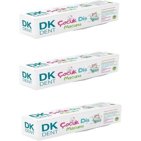 Resim Dk Dent Aloe Vera & Karanfil Özlü Doğal Çocuk Diş Macunu 3 x 50 ML 