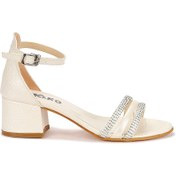 Resim Kiko Kids Helena Çatlak Günlük Kız Çocuk 3 Cm Topuklu Sandalet Abiye Ayakkabı 