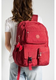 Resim Ultra Hafif Çok Cepli Su Geçirmez Sırt Çantası Kırmızı Model: 571-1k - Kırmızı 