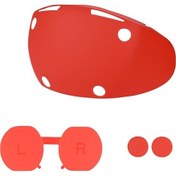 Resim Pazly Sony Playstation Vr2 Silikon Kapak + Lens Kapağı + 2 Başparmak Tutma Kapağı - Kırmızı Kırmızı 