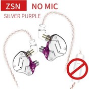 Resim Kz-zsn Metal Kulaklık Hibrit Teknolojisi 1ba+1dd Hıfı Bas Kulakiçi Kulaklık Without Mic Purple Diğer 