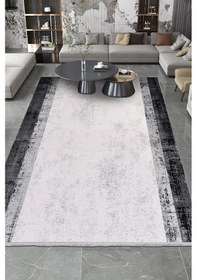 Resim Youdayhomecollection Roxstone-beyaz/gri/siyah - Salon , Oturma Odası Ve Koridor Halısı-robot Süpürge Uyumlu-kolay Temizlenebilir - 80x200 Çok Renkli 