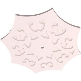 Resim MOTİFPİYER Lamba Tavan Göbeği-Sekizgen-egri-52-56cm-2 Adet 