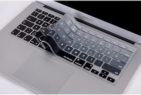 Resim MacBook Klavye Koruyucu Silikon | US Klavyeyi Türkçe Q Baskıya Dönüştürür | MacBook Air 13 inç ve MacBook Pro 13–15 inç (A1369, A1466, A1278, A1425, A1502, A1286, A1398) Uyumlu Siyah Gri 