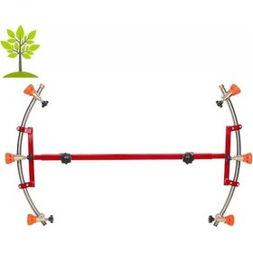 Resim Tarım Garaj 3+3 Başlıklı Hilal Tip İlaçlama Makina Aparatı Plastik Boru 