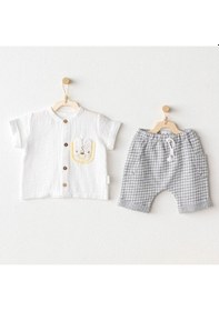 Resim Andywawa Little King 2'li Bebek Takımı Ac25814 Gri 
