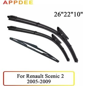 Resim Renault Scenic 2 / Grand 2005-2009 İçin Silecek Ön Ve Arka Silecek Lastikleri Seti Ön Cam Ön Cam Ön 
