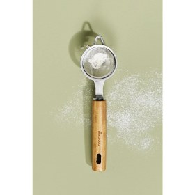 Resim Özbience Akasya Ağacı Saplı Çelik Çay Süzgeci 23 Cm, Şık ve Dayanıklı Tasarım 