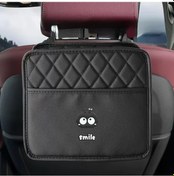 Resim Chuangyinshop 1 Adet Sevimli Karakter Tasarımlı Briquettes Storage Bag Dayanıklı Yapay Deri Otomobil Koltuğu Arkası Organizer Çok Bölmeli Universal 