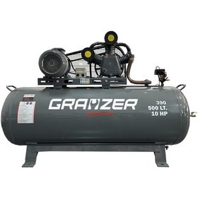 Resim Grayzer 500 Lt 3 Kafa 12 Bar 10 Hp Pistonlu Hava Kompresörü 