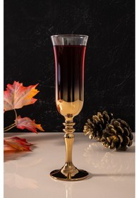 Resim Mest Symphony Model 6 Adet Ayaklı Gold Kahve Yanı Su Bardağı Seti - 175 Cc Titanyum Kaplama Titanyum Gold 