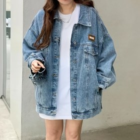 Resim Kadınlar İçin Rahat Kesim Uzun Boy Kot Ceket - Esnemez Denim Kaban, Makinede Yıkanabilir Günlük Dış Giyim İlkbahar/Sonbahar Kıyafetleri için Şık Bayan Ceketi, Düz Kol Tasarım, Kaliteli Dikişli, Çok Amaçlı Katmanlama Parçası 