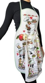 Resim Mutfak Önlüğü & Havlusu Sıvı Geçirmez Önlük Takımı 