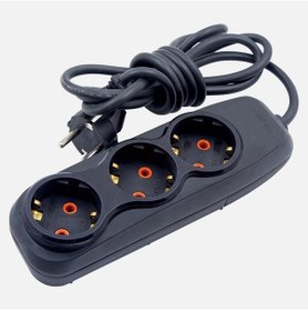 Resim 3'lü Topraklı Antistatik Grup Priz 2 Metre 