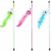 Resim Pawise Kedi Oltası Yeşil Tırtıl 48 Adet Kutulu 