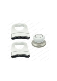 Resim Tencere Tava ve Sahan Uygun Sap Kulp Tutamak Kulbu Seti 3lü Beyaz 