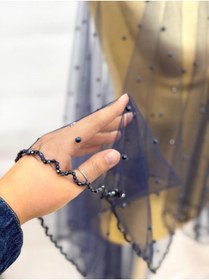 Resim GÜRLEK TEKSTİL Gelin Duvağı, Gelinlik Aksesuarı Nikah incili Gelin Duvak Tokalı İncili Hayal Tülden Uzun Oval 